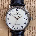 Copy IWC Portofino SS Arabic Markers Men Watches - Asia Grade
